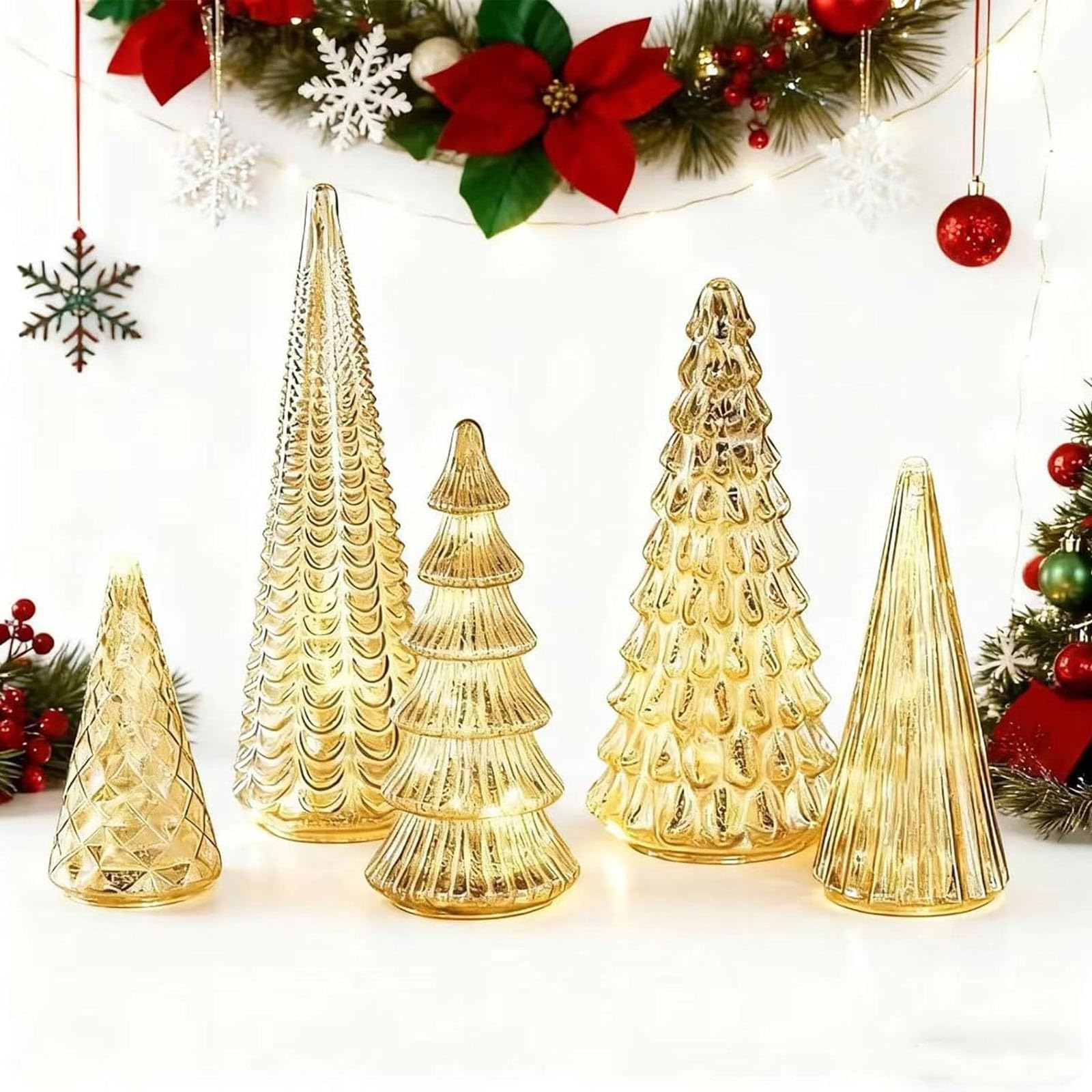 Ensemble de décorations d'arbre de Noël en céramique 5 pièces ...