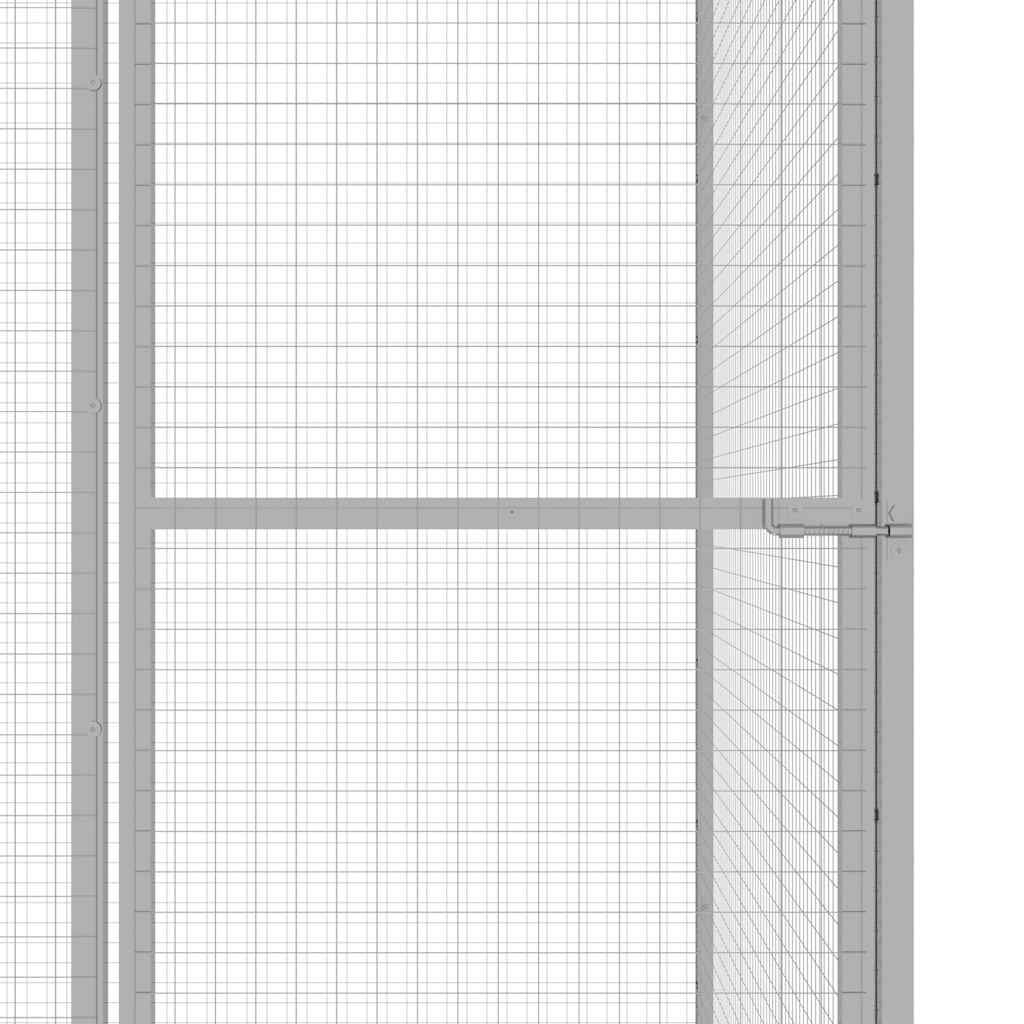 Gabbia per gatti 3x1,5x1,5 m in acciaio zincato - 5