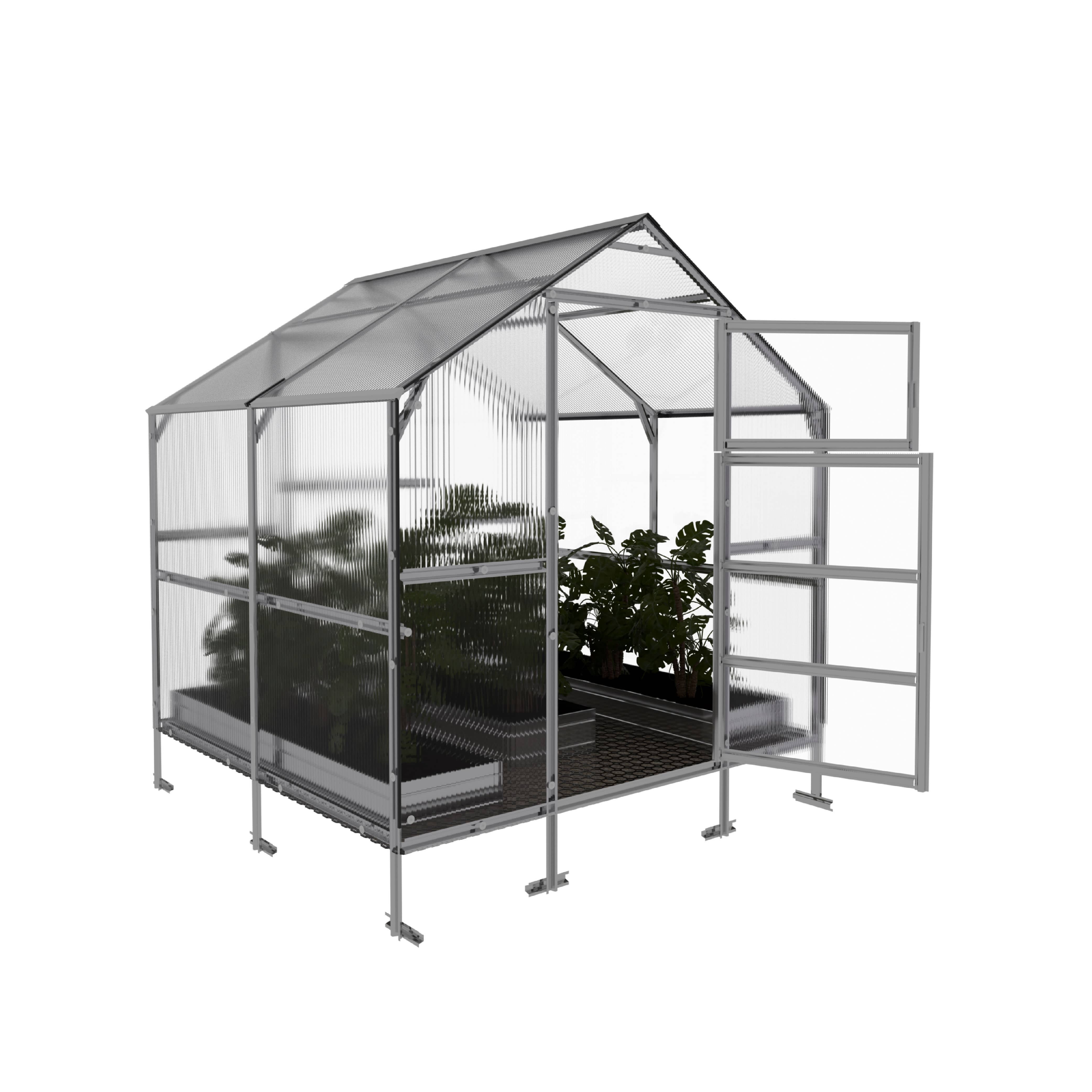 Serre de jardin KLASIKA BERNARD 2,35 x 2 m (4,7 m²), 6 mm avec revêtement en polycarbonate - 5