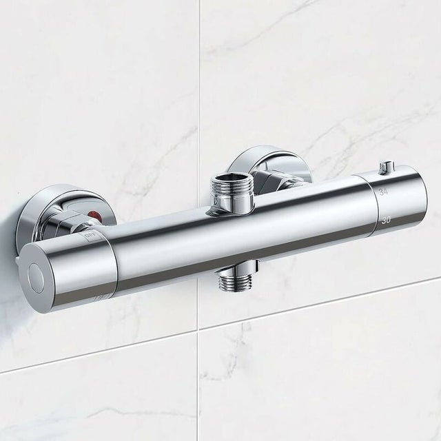 Mitigeur thermostatique pour colonne, robinet de douche en laiton haut G3/4 Bsp + bas G1/2 Bsp