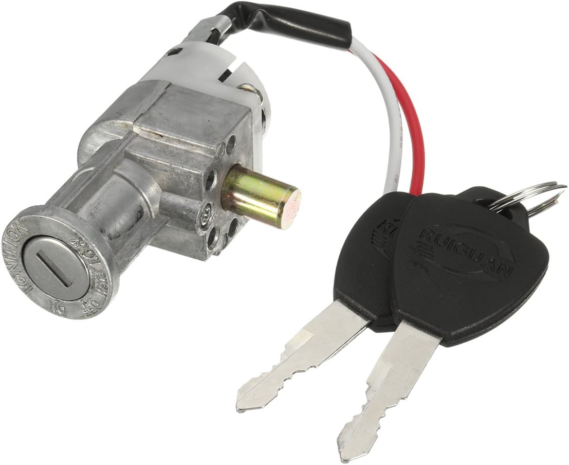 Cylinder do akumulatora skutera elektrycznego z 2 kluczami – miniaturowa kłódka zabezpieczająca do motocykla i roweru elektrycznego