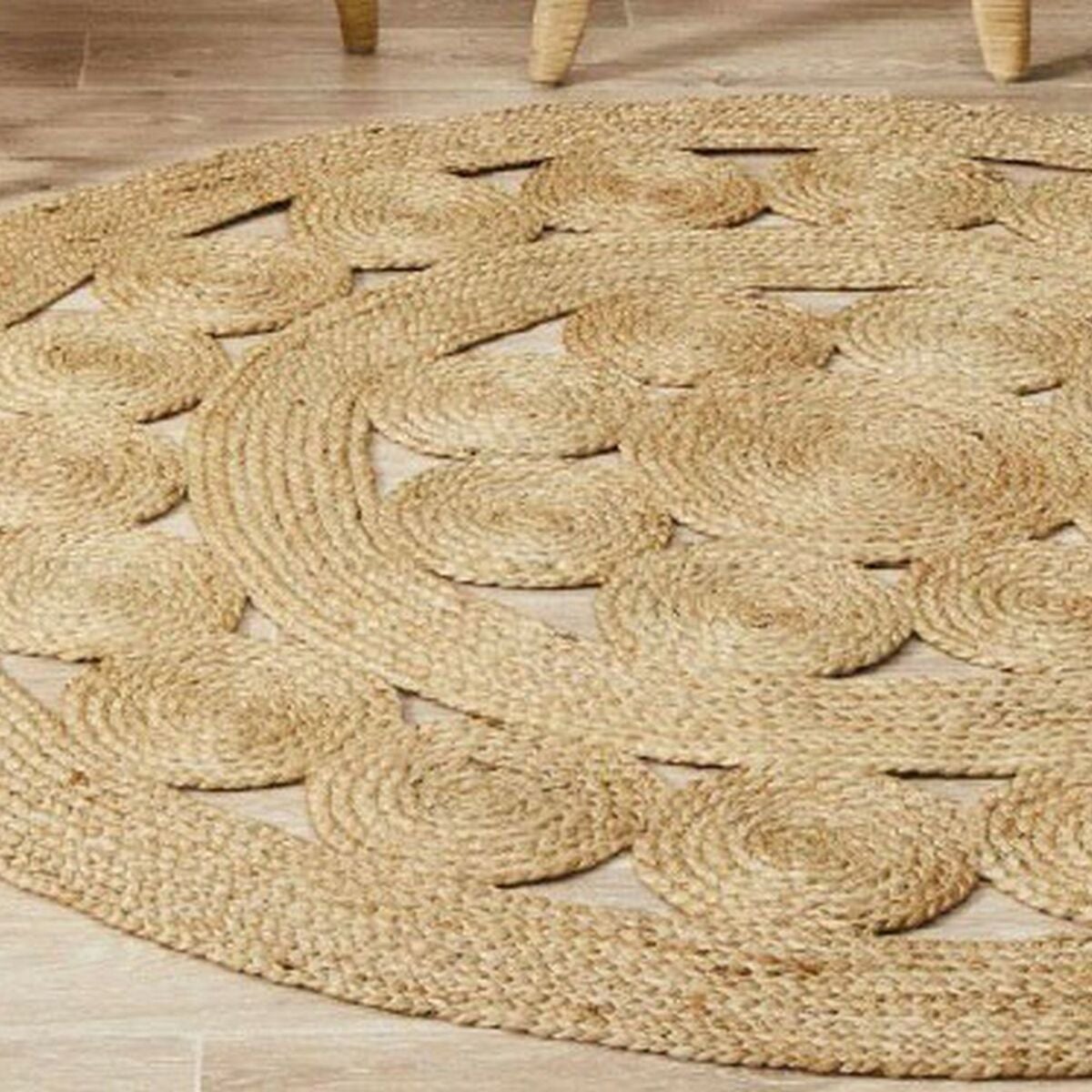Tapis DKD Home Decor Jute (160 x 160 x 1 cm) Leroy Merlin