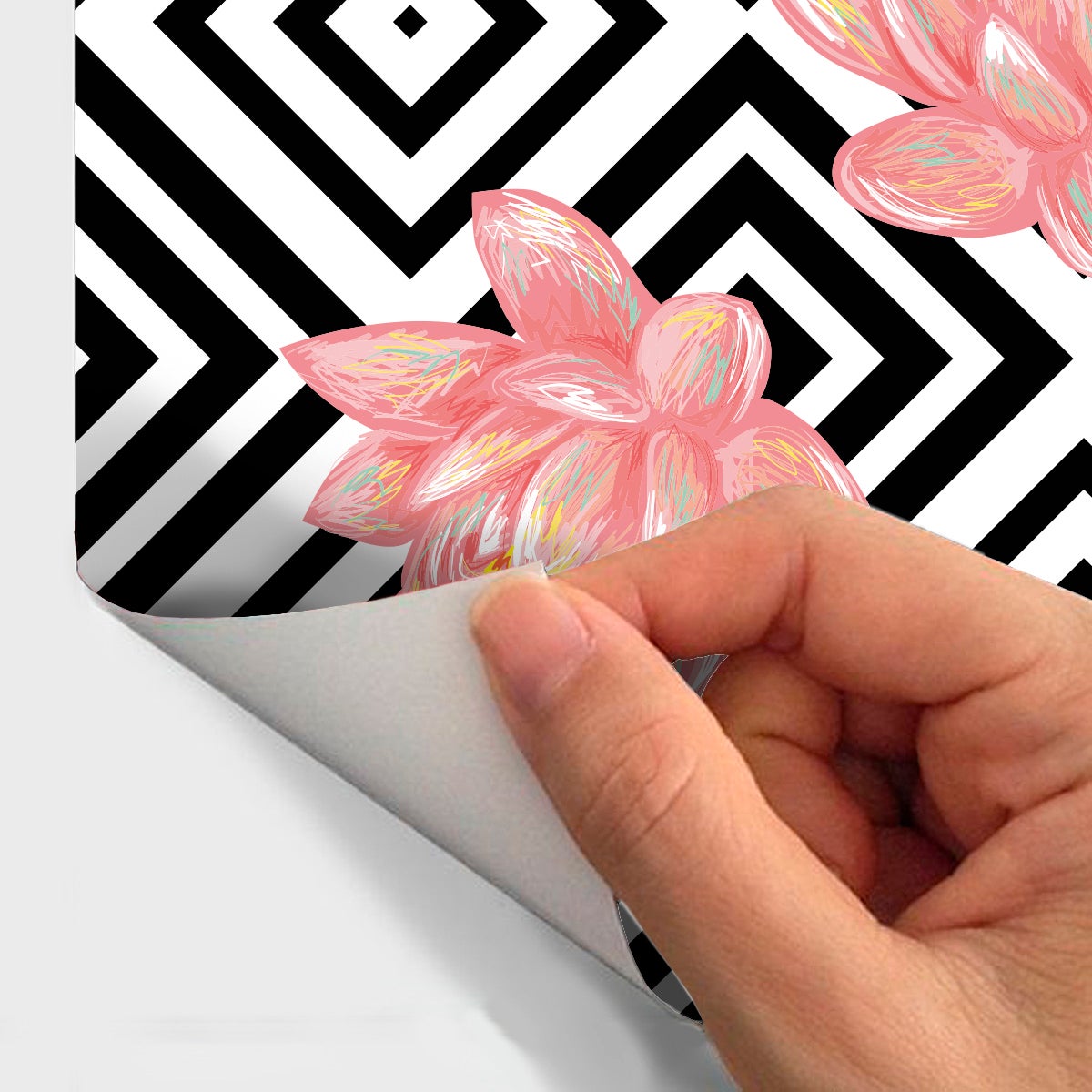 Adesivo carta da parati tropicale Anguilla - Sticker adesivo - adesivi murali - 40x40cm - 4