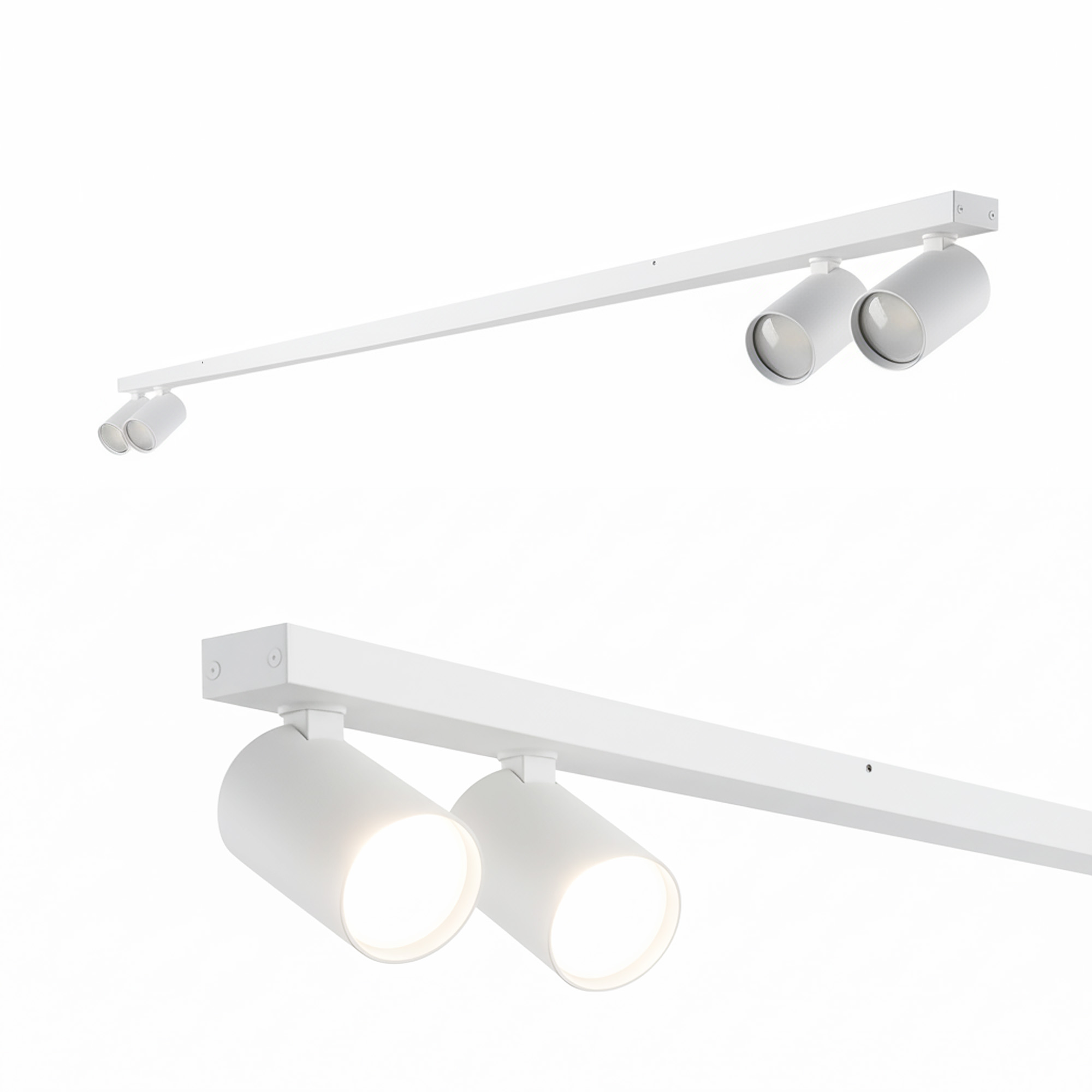 Listwa reflektorowa oświetleniowa natynkowa listwa typu spot MALGA 4 LINE WHITE 4xGU10 biała IP20 EDO