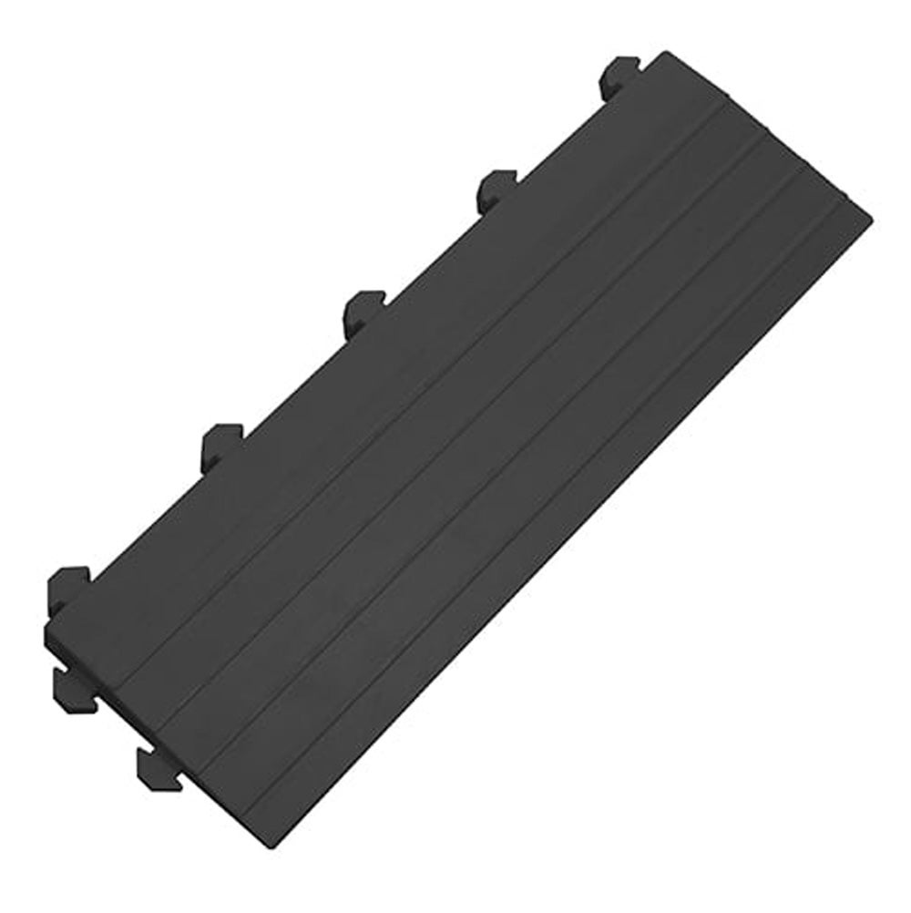 Alfombra modular para el puesto de trabajo - alfombra antifatiga - pieza lateral negra macho