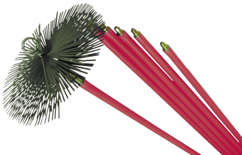 Deshollinador Cepillo Kit Chimeneas 8,4 metros x 250 mm. Diametro. - 5