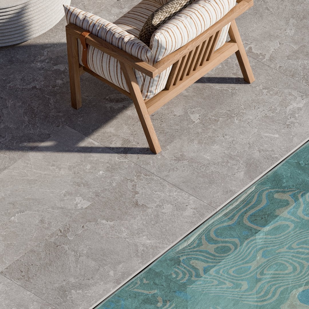 Pietra Portofino Cenere 20 mm Outdoor - Piastrelle 60x60x2 cm 20 mm - MPL 5002 60x60 MATT R11 20 mm - 4