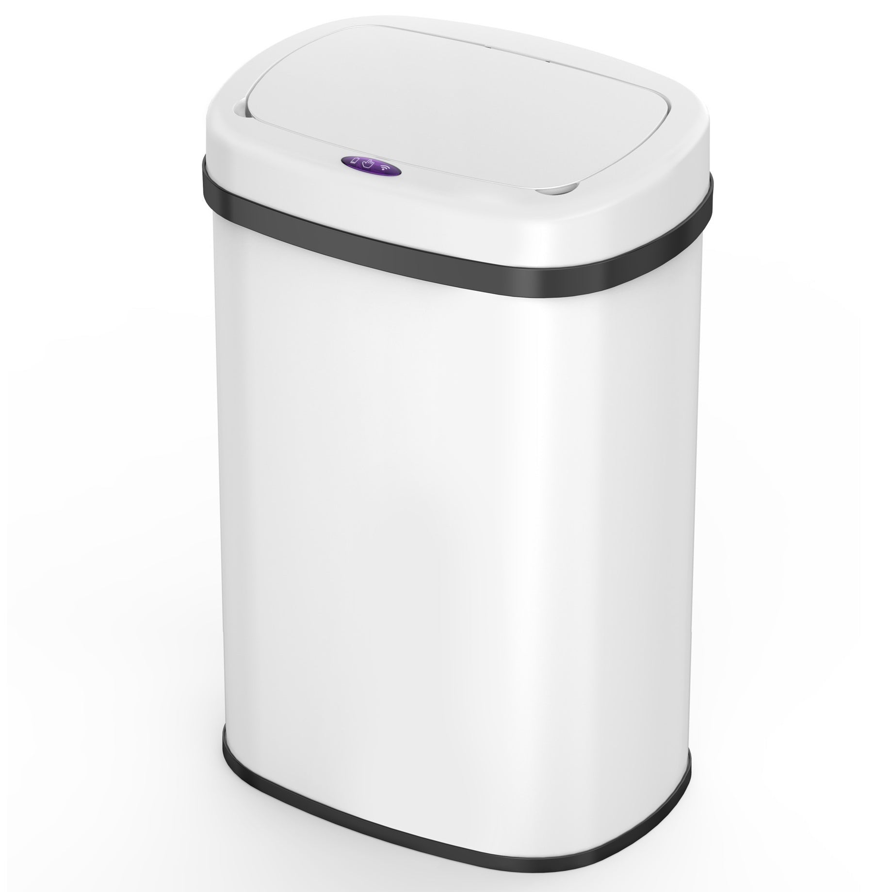 Automatyczny Kosz na Śmieci Inox MAJESTIC biały 58L