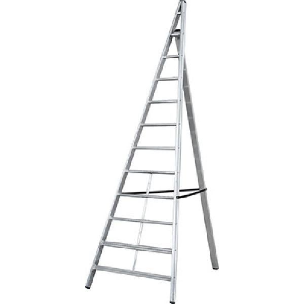 Echelle fruitière 3,5m/3,9m de verger en aluminium 10 échelons