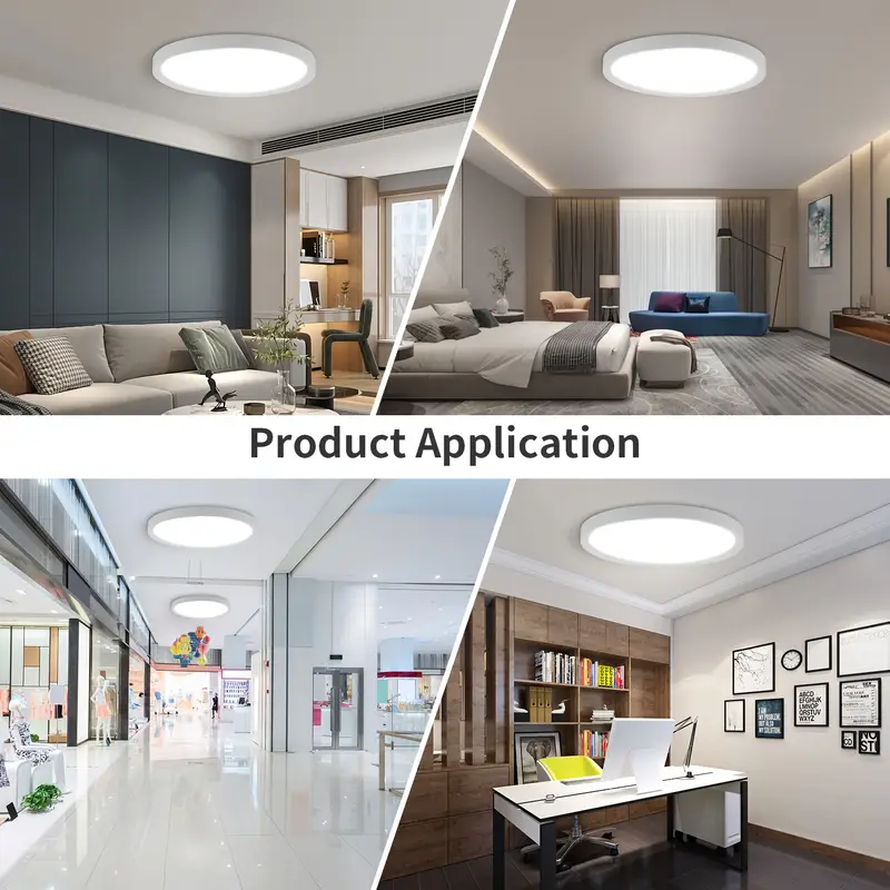 LOVHAUS Sufitowa Lampka 18W Okrągła Czujnik Ruchu, Pilot, LED Smart 1800LM, UltraCienka 28x28x4.8cm - 6