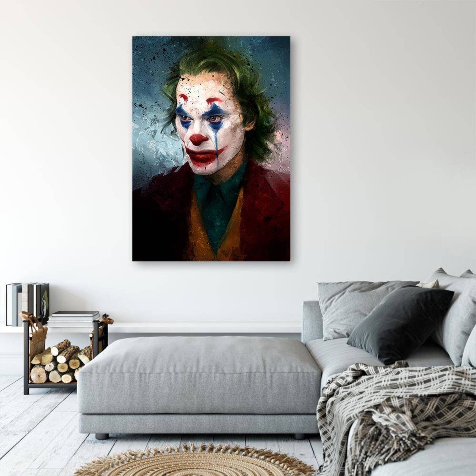 Tableau Joker portrait de Joaquin Phoenix - 50 x 70 cm - 4