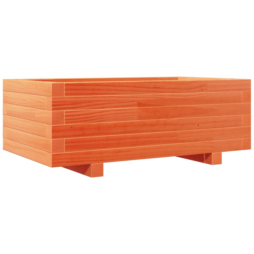 Générique Jardinière Blanc 84,5x84x75 cm Bois Massif de pin,Pots & Cache- Pots,18.74KG-822258