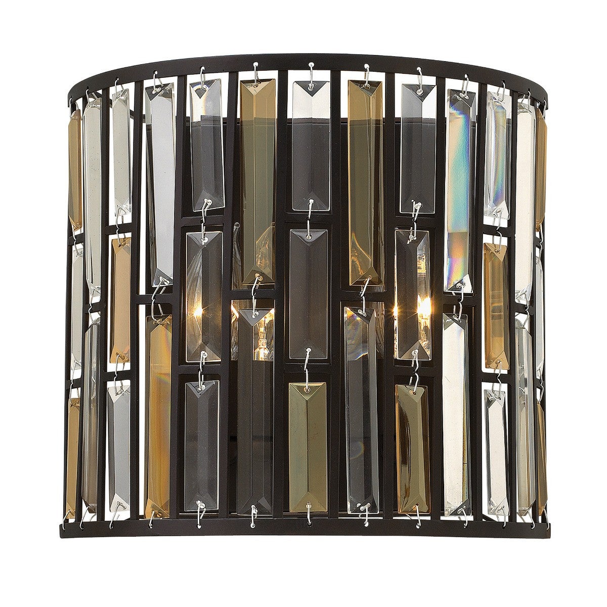 Applique Gemma, bronze et cristal, 31 cm | Leroy Merlin