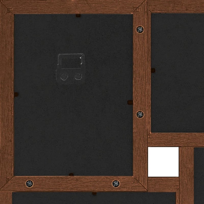 Collage de cadres photo de photo 24x(13x18 cm) Marron foncé MDF - 5