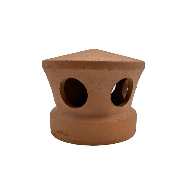Lanterne de toiture en terre cuite rouge, Chapeau pour tuile à douille, Passage tuyau d 100 mm