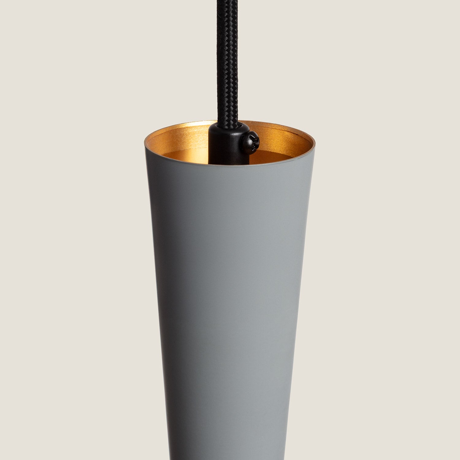 Lustre Suspension Métal Lennon | Conique Vintage Design | Aluminium Durable | Ampoule E27 Non Incluse | Câble Réglable 1,20m | Usage - 6