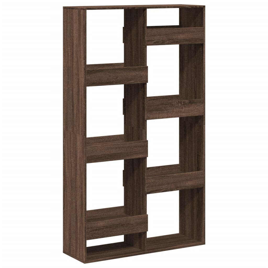 Biombo separador de ambientes - madera marrón roble 100x33x175 cm
