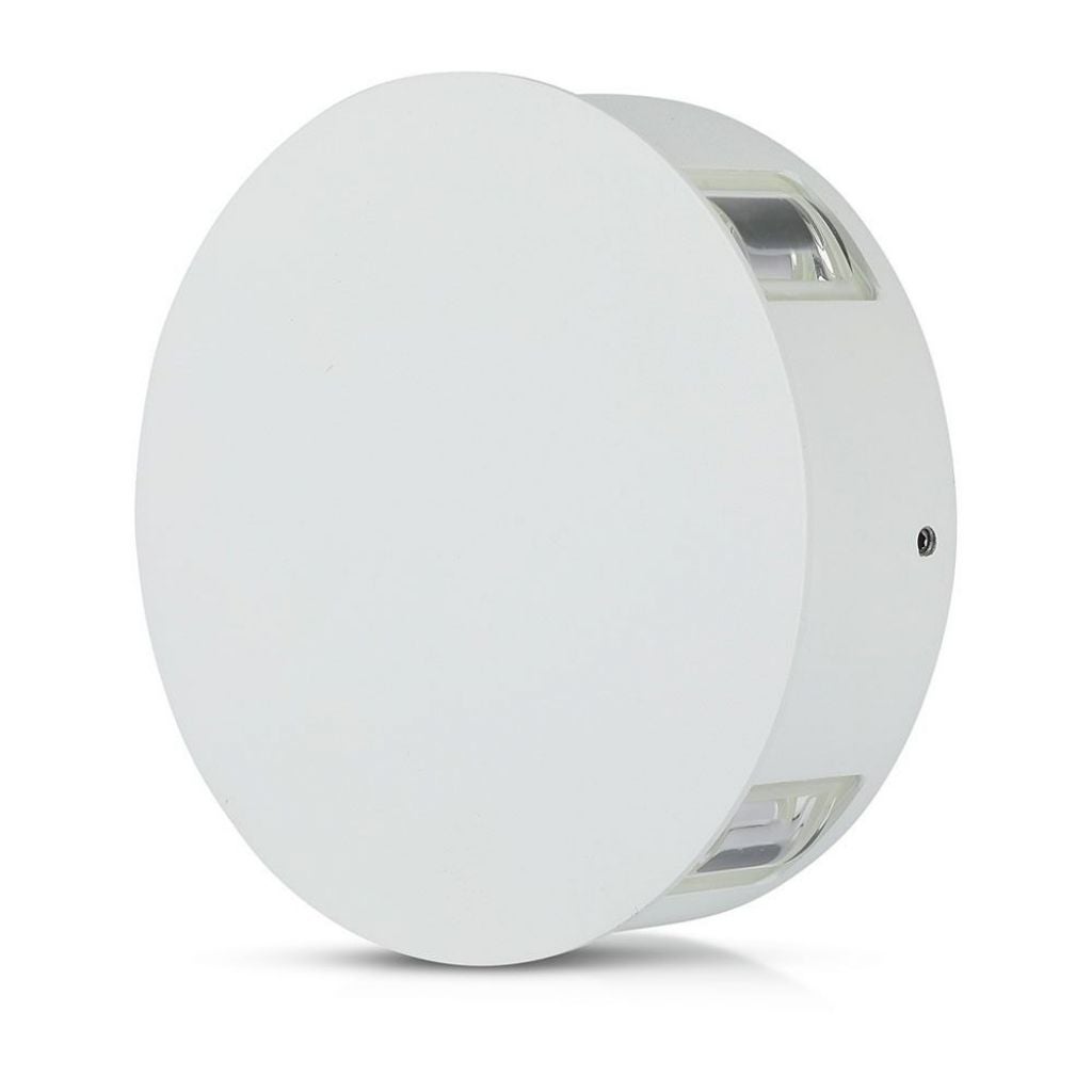 Lampa ścienna LED okrągła 4W 110LM/W Kolor biały 3000K IP65