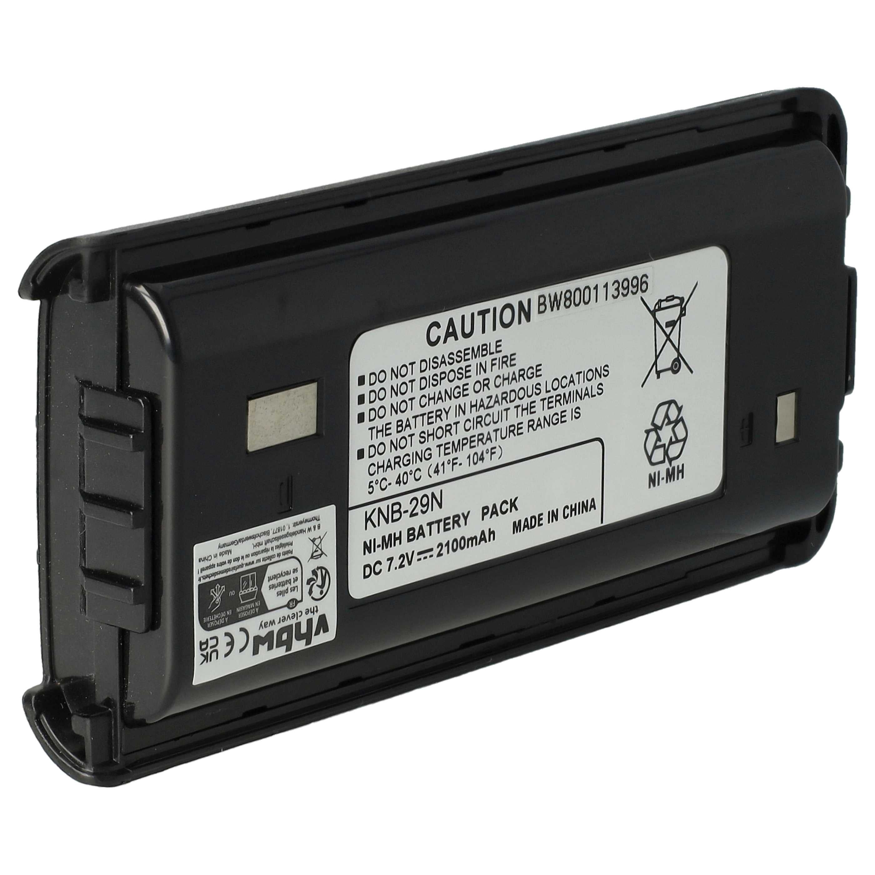 Batería Recargable Vhbw Para Radio Kenwood - 1100 MAh, 6V, NiMH, Reemplaza PB-32, PB-33, PB-34