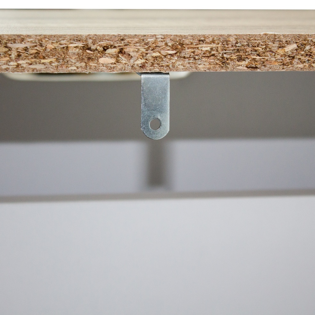 Meuble à chaussures blanc et chêne scié avec 2 abattants – Capacité 16-20 paires – Meuble à chaussures moderne 73,5x23,5x81 cm - 7