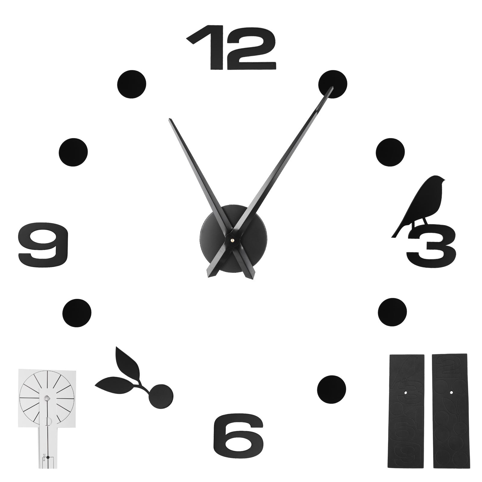 Horloge Murale Design DIY, Horloge Salon Moderne, Moon mood® élégant Design Grande Murale 3D Silencieuse l'horloge de Salon Pendule Metal Métallique Frameless Auto-adhésive Muraux Horloge Argent Horloge Murale Design DIY, Horloge Salon Moderne, Moon mood® élégant Design Grande Murale 3D Silencieuse l'horloge de Salon Pendule Metal Métallique Frameless Auto-adhésive Muraux Horloge Argent