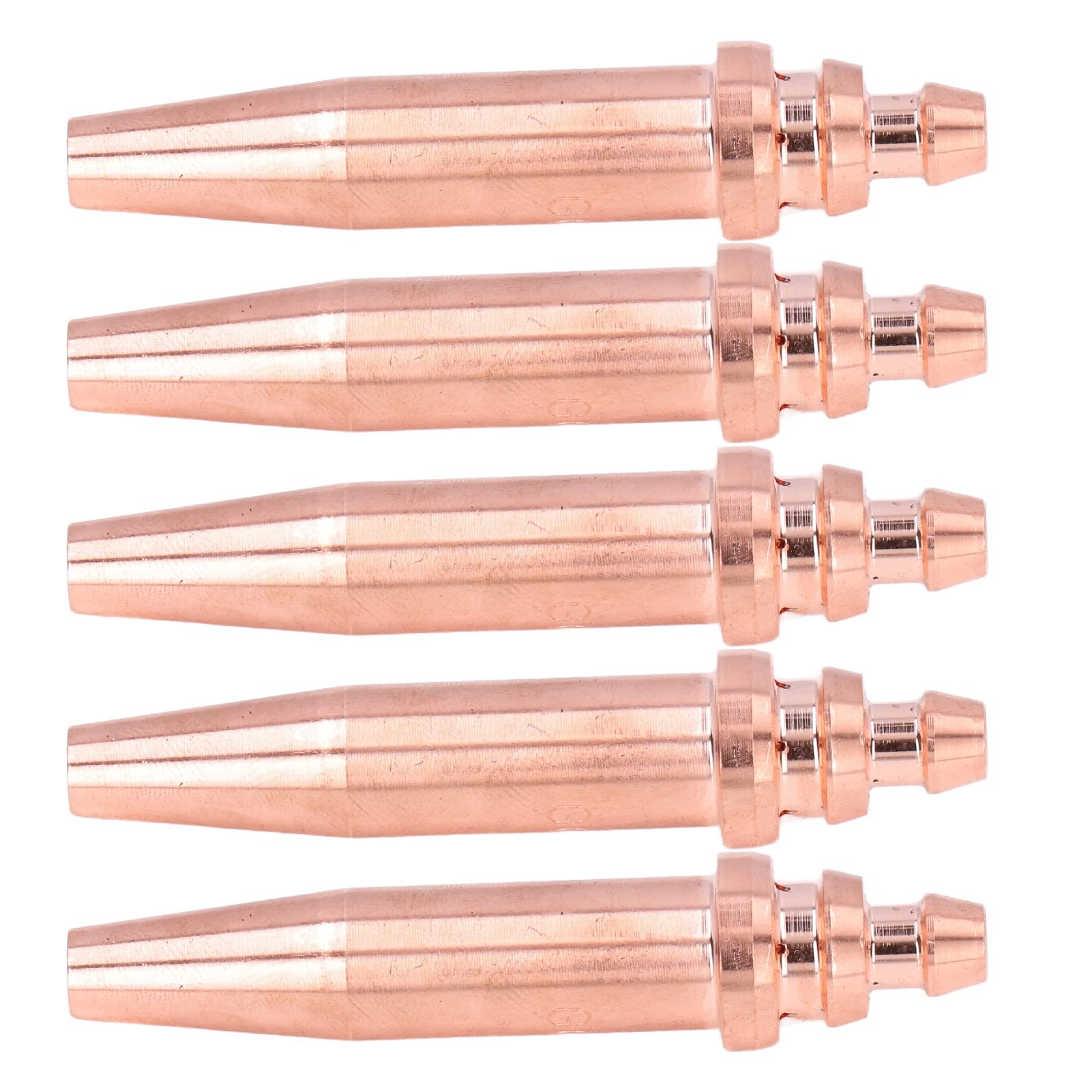 5 Embouts De Coupe Acétylène - Modèle G02-2 - Cuivre - Pour Machine De Découpe à Flamme