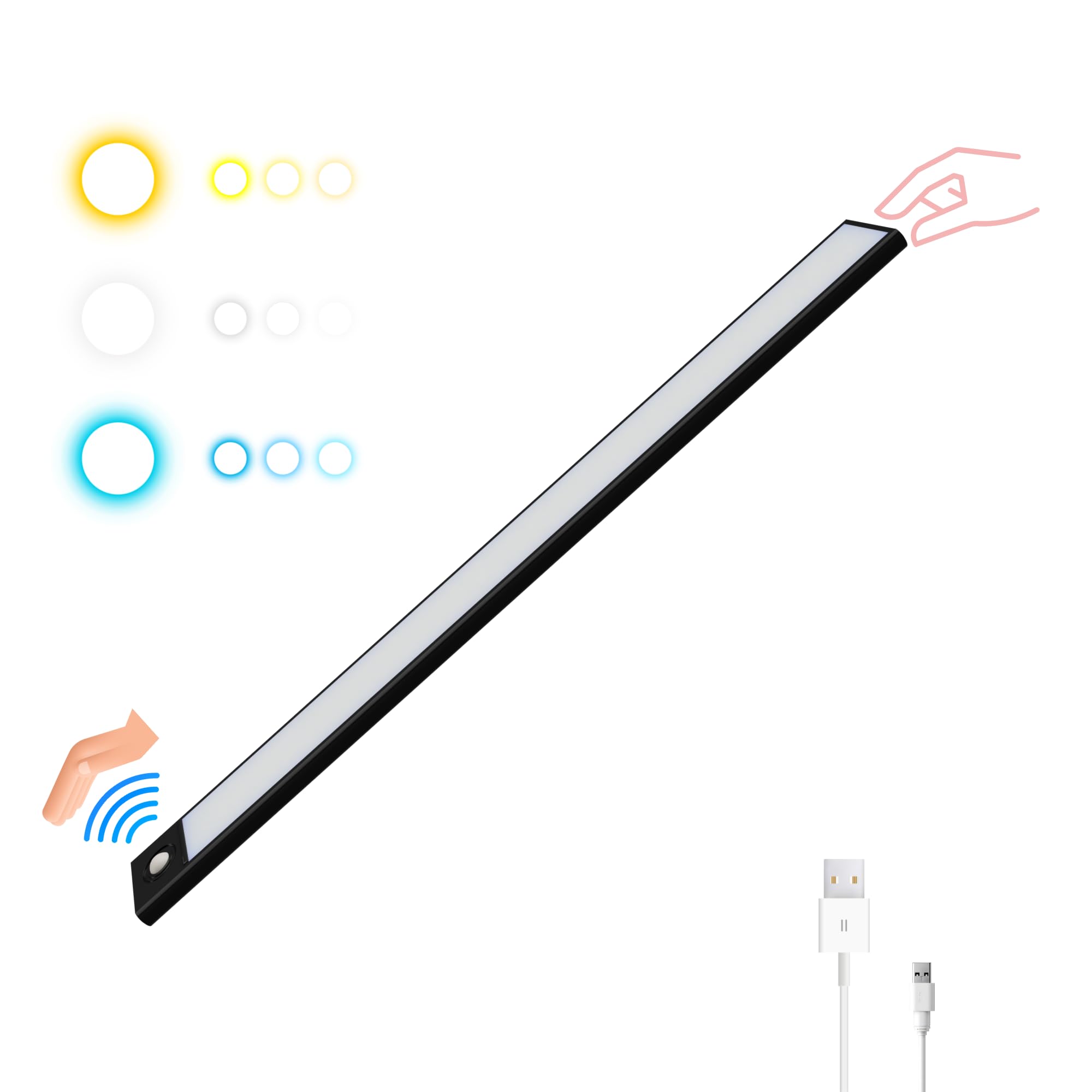 Uni-Com Luci Con Sensore Di Movimento A Batteria, Senza Fili, Confezione Da 2, Per Armadi E Corridoi
