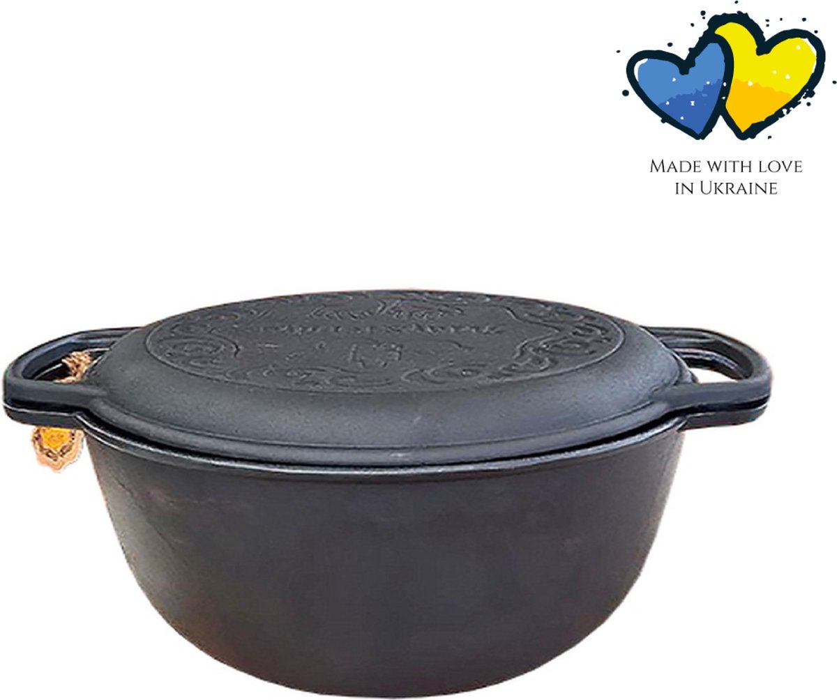 Cocotte Fonte Overmont Camping - Four Hollandais Pour Barbecue Et Feu De Camp Four Hollandais Overmont