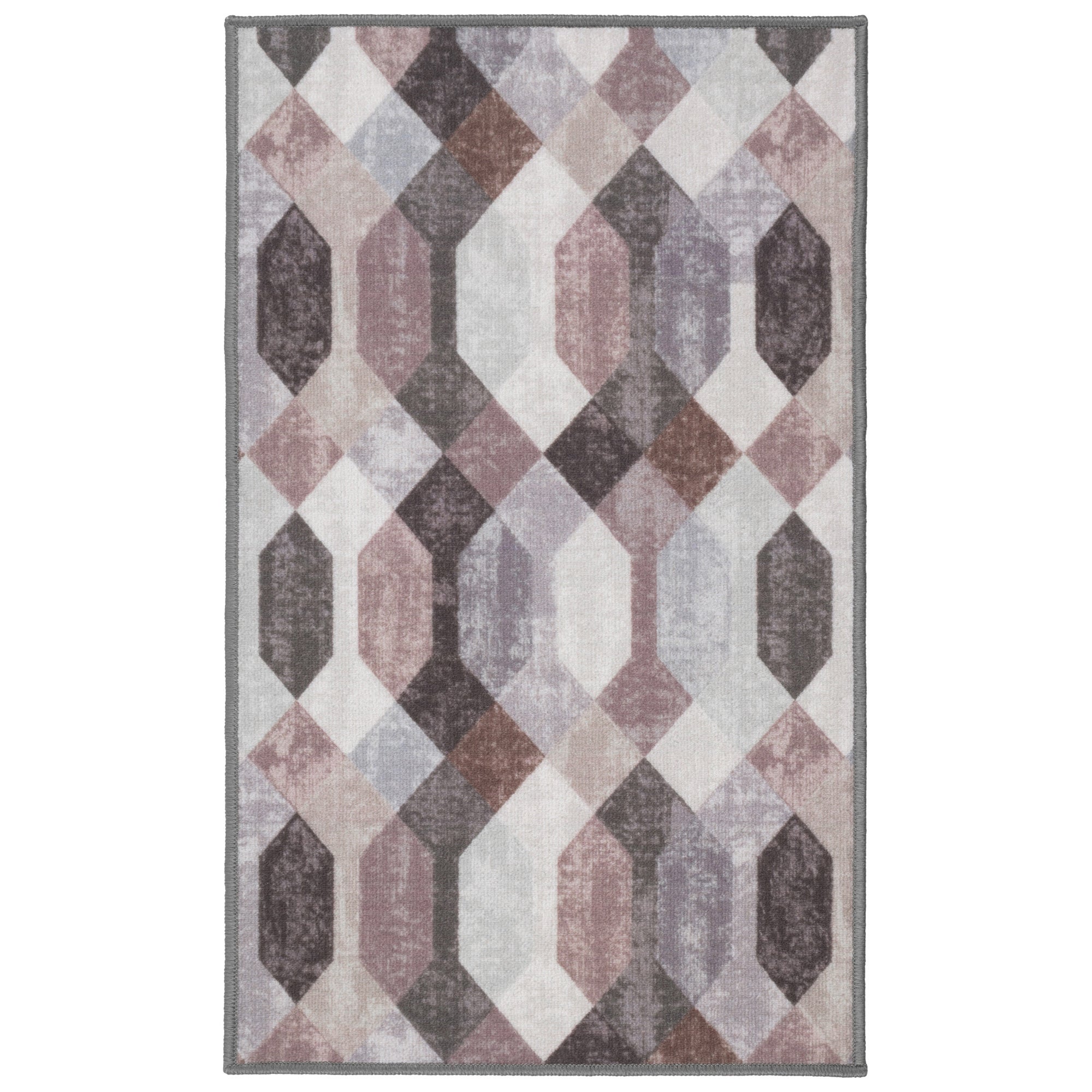 Chodnik antypoślizgowy Vita 60x100 cm Geometryczny wielokolorowy