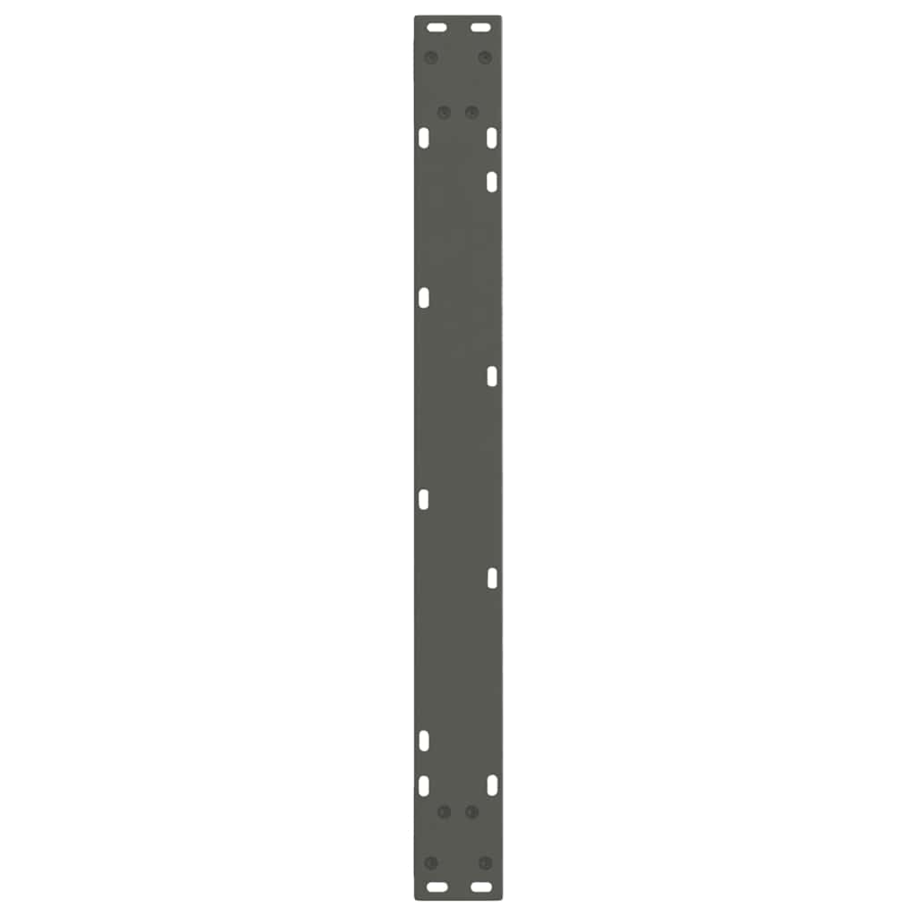 vidaXL Pieds de table à manger en forme de V, 3 pièces, anthracite, 80 x (72-73,3) cm, acier - 7