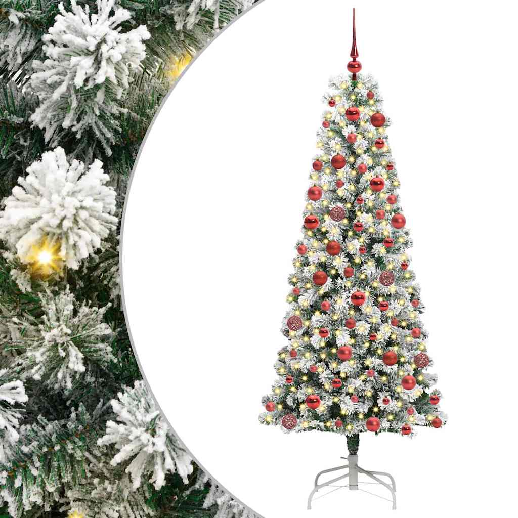 Sztuczna choinka z zawiasami Ze LED Lights 180 cm PVC
