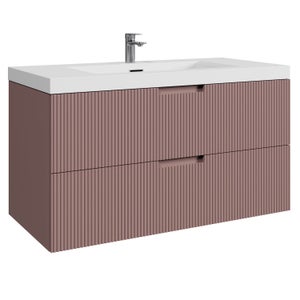 WoodBridge Meuble-lavabo En Bois Massif 30 Po X 21 Po X 33 Po Avec Trou Pré-percé Pour Robinet Monotrou C007104991