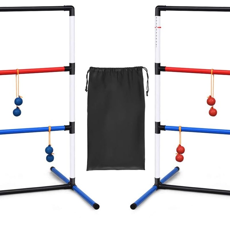 Zestaw 2 Zabawek do Rzucania, Piłka Golfowa z 6 Paramii Golfów i 2 Półkami na Cele, z Torbą Transportową