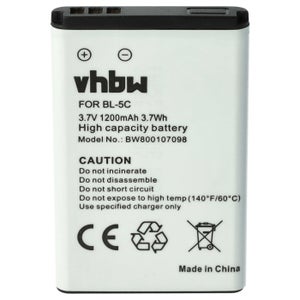 Batterie Pour Téléphone Fixe Amplicomms PowerTel M6300 - 1200mAh, 3.7V, Li-ion, Neuf D'Origine