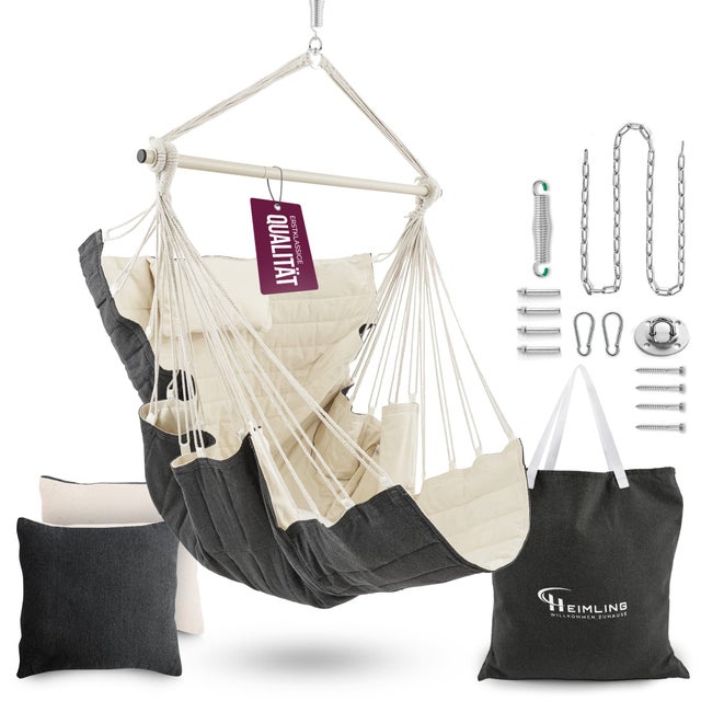 Poltrona Sospesa Tillvex - Amaca Da Interno Ed Esterno Con Cuscino, Portata 200 Kg - Foto 8