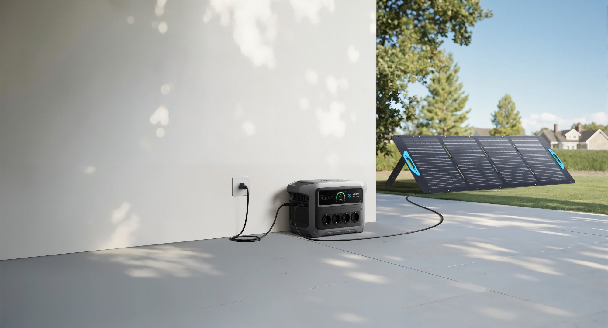 Zestaw Anker SOLIX C1000X przenośna stacja zasilania z bifacjalny panelem solarnym 200W – Generator solarny 4x1800W - 4