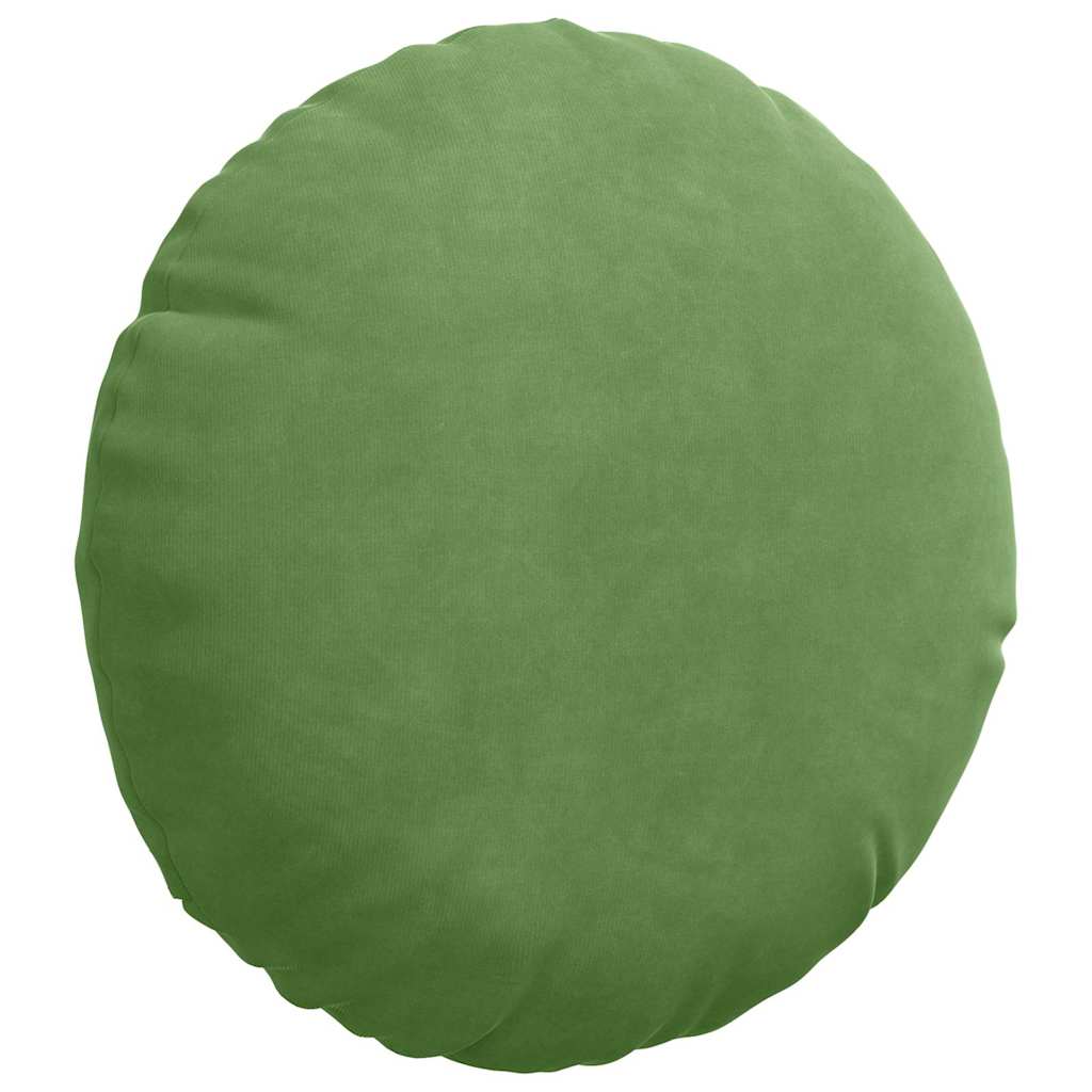 Cojines de asiento, 2 unidades, verde claro, Ø 40 x 13 cm, terciopelo - 5
