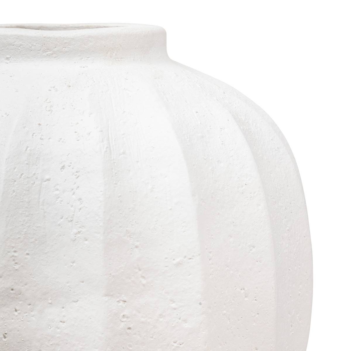 Vaso a sfera Amia in ceramica bianca H28cm,ATMOSPHERA CREATEUR D'INTERIEUR - 3