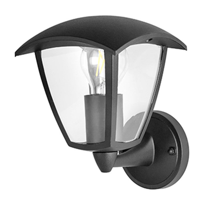 Kinkiet zewnętrzny IGMA czarny mat 1xE27x12W wym: 23,5x15,5x19,5 cm IP44 Polux