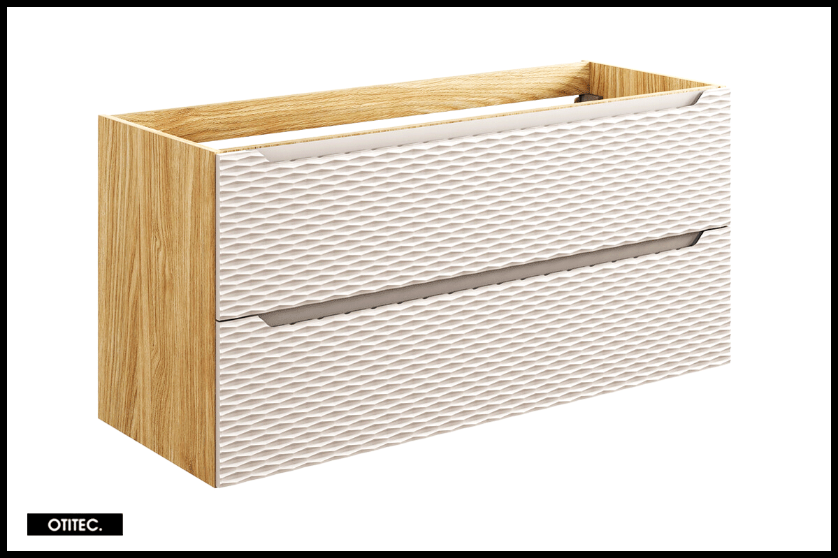 Szafka Comad pod umywalkę OCEAN BEIGE 82-120-2S 120cm dąb olejowany/beżowa