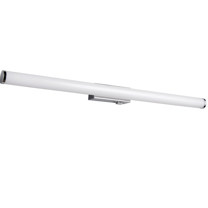 Kinkiet ścienny Mattimo biały chromowany LED 8W 4000K 950lm nad lustro z włącznikiem wym: 5 x 80 cm szkło IP44 Trio