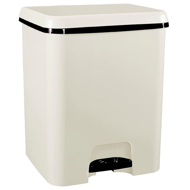 COM-FORT HOUSE | Cubo de Basura Pedal | Capacidad de 52 litros | Cubo Reciclaje con Separación | Color Verde Salvia