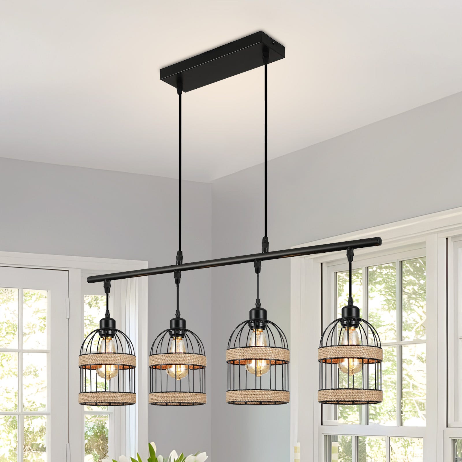 Grande suspension type atelier. Achat luminaire industriel cuisine Grande suspension type atelier. Achat luminaire industriel cuisine