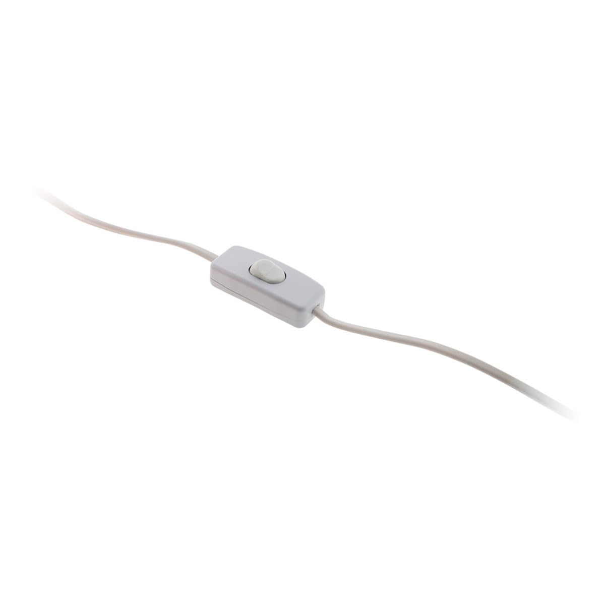 Cordon + interrupteur luminaire 1,5m - Blanc - Zenitech - 6