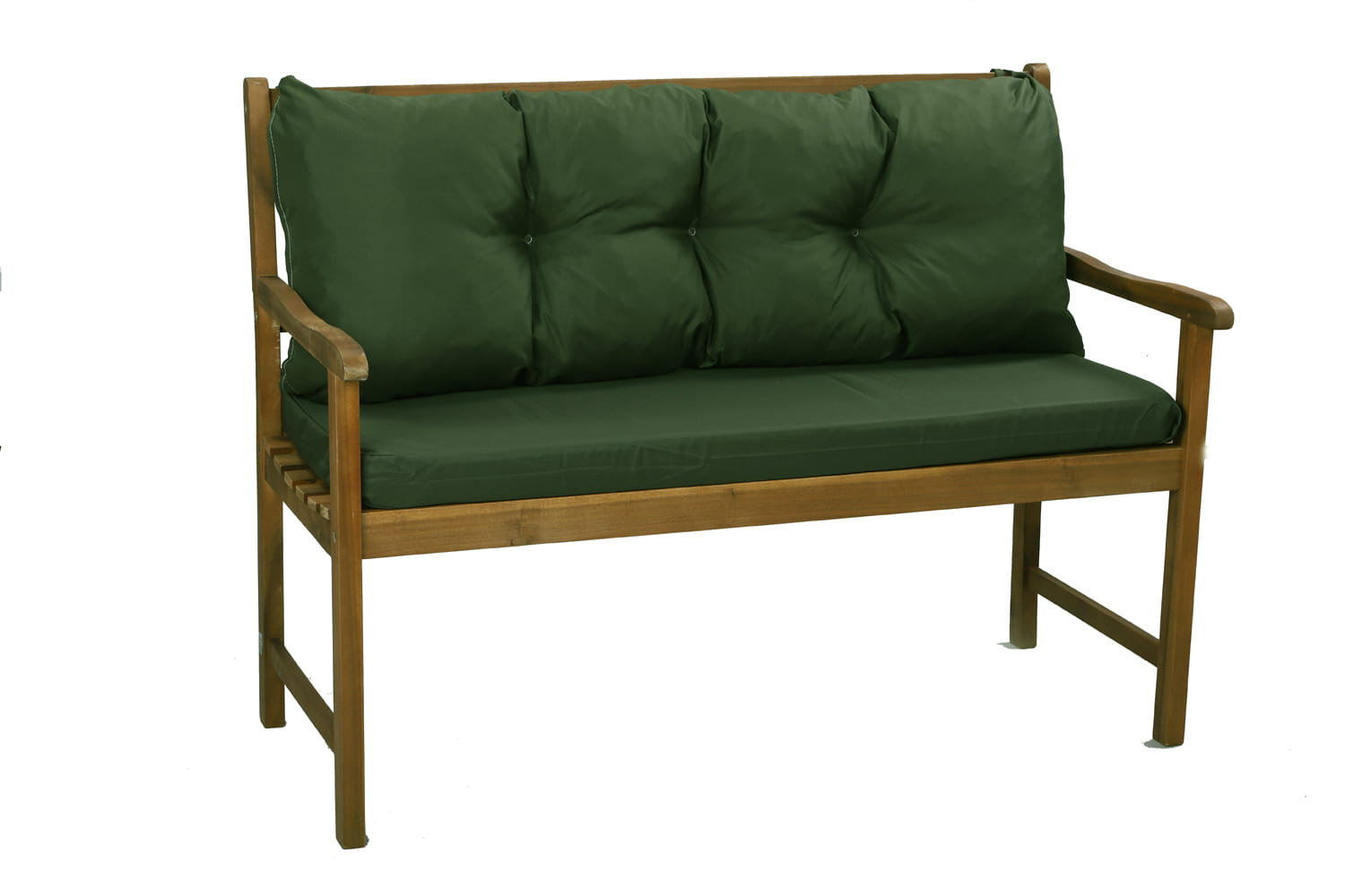 Cojín para banco 120 x 50 x 50cm, cojines para columpio de jardín, cojín exterior verde