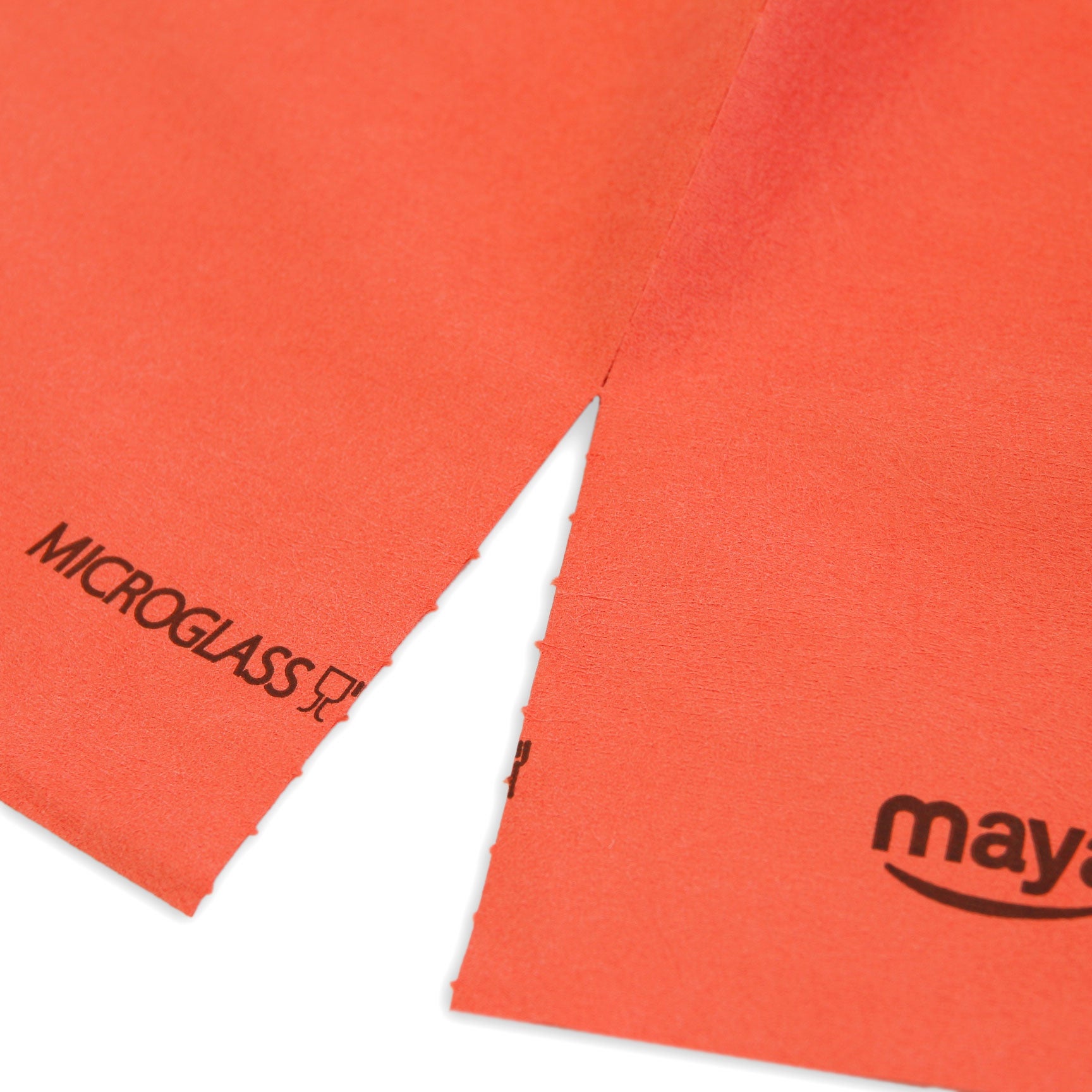 MAYA Bayeta Microglass con Precorte. Para Vajillas y Cristales. No Deja Marcas Muy Absorbente y Secado Rápido. 100% Microfibra. Rollo 6 Uds (Rojo) - 3