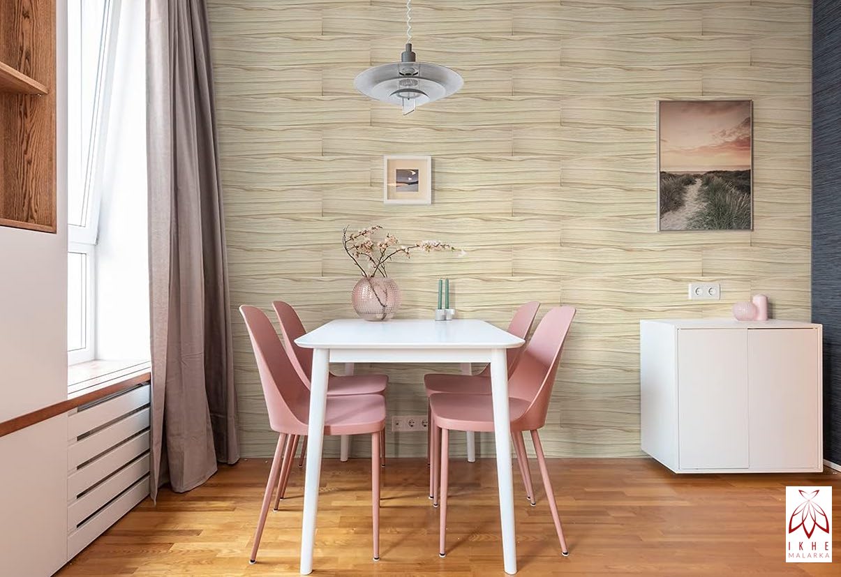 6 m² / 36 pièces dalles de plafond panneaux de plafond lambris en bois aspect imitation POLYSTYRÈNE MATÉRIAU Noyer 2 mm d'épaisseur P12 - 5