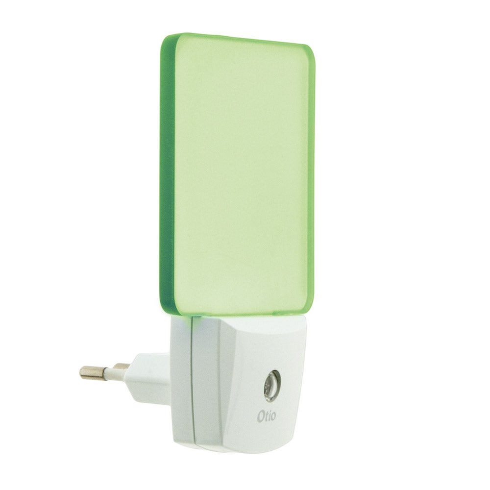 Luz nocturna con detector crepuscular - verde - otio