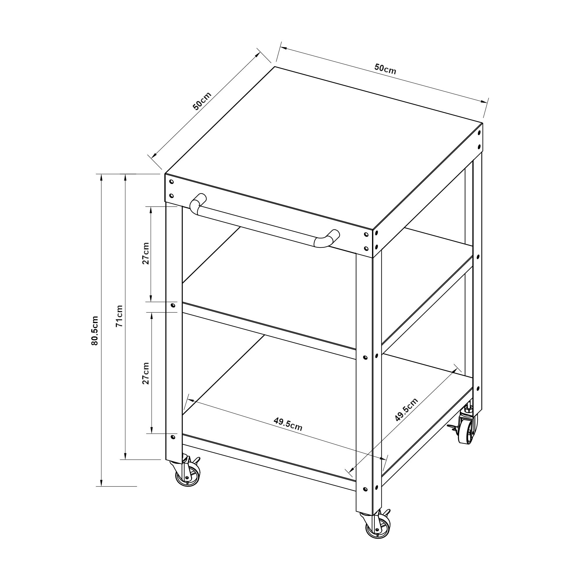 Desserte de jardin Bolognano gris foncé casa.pro - 4