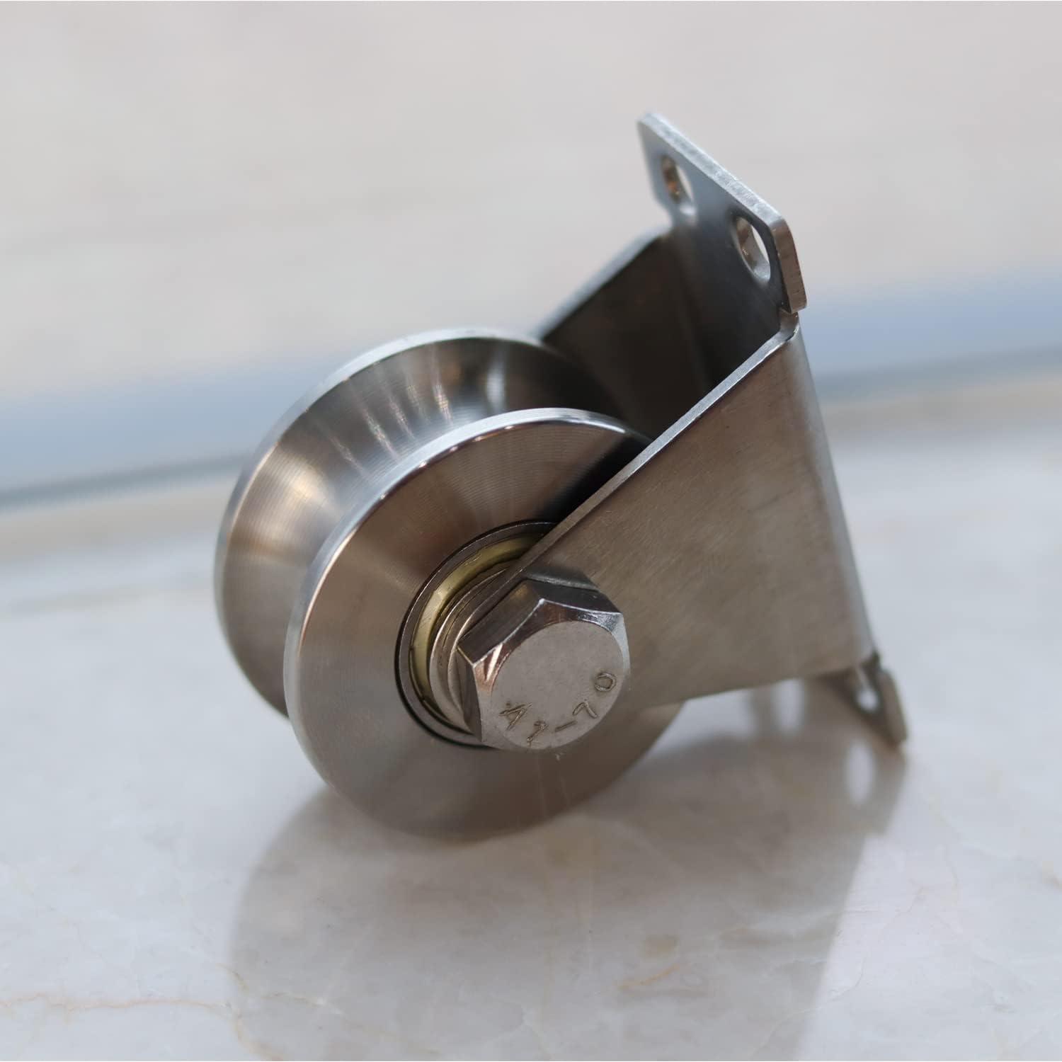 Poulie de renvoi pour cordes, en acier inoxydable, capacité de charge 170 kg, convient pour la maison, la salle de sport, l'extérieur - 6